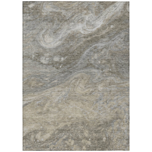 Addison Rugs Chantille ACN599 Taupe 9x 12Indoor Outdoor Area Rug Easy Clean Machine Washable Non Shedding Bedroom Living Room Dining Room Kitchen Patio Rug