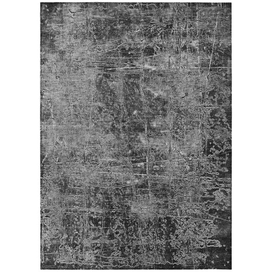 Addison Rugs Chantille ACN559 Gray 9x 12Indoor Outdoor Area Rug Easy Clean Machine Washable Non Shedding Bedroom Living Room Dining Room Kitchen Patio Rug